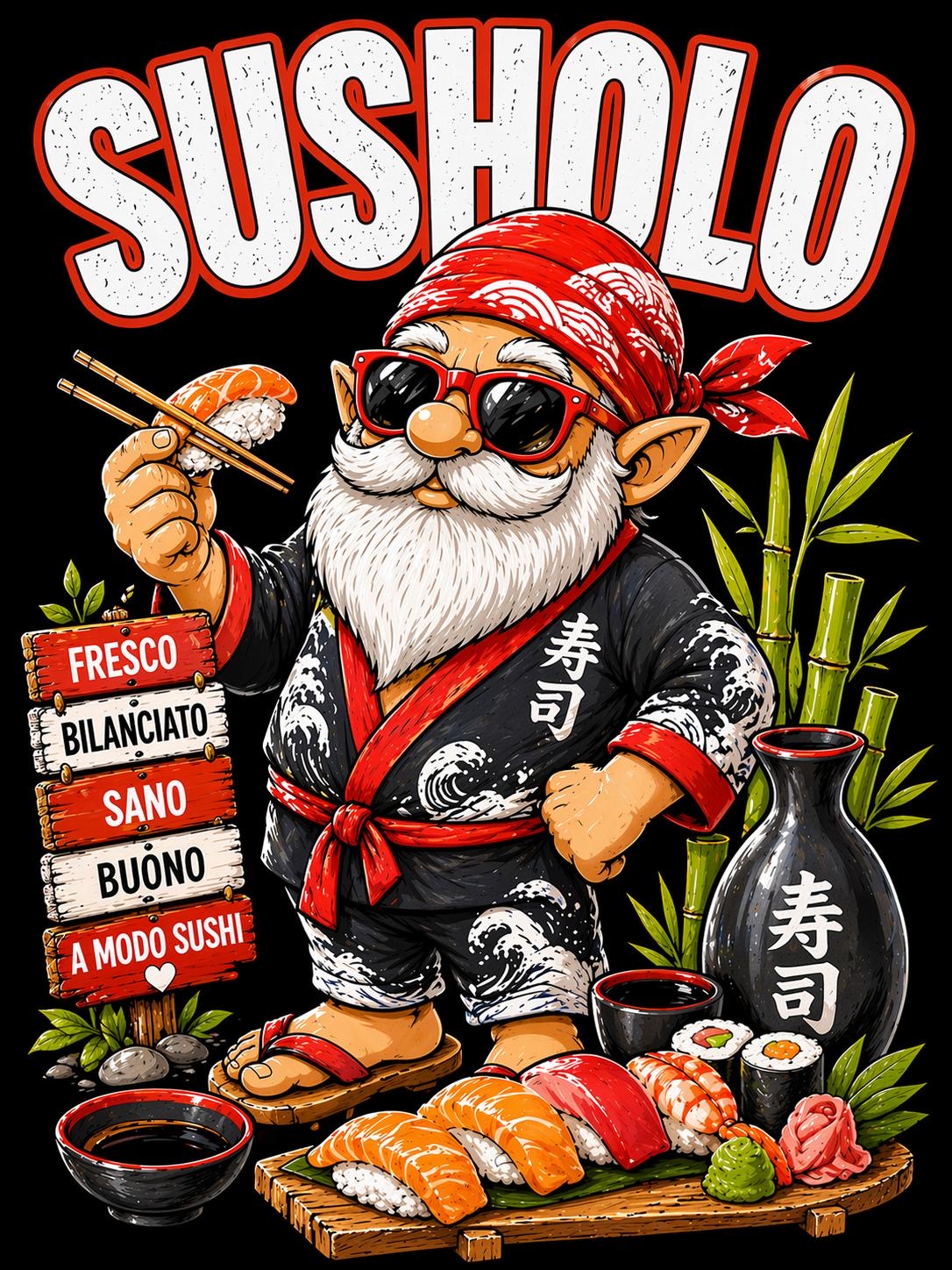 T-shirt Spiaggia Susholo – Maglietta divertente