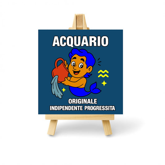 Mattonella segno zodiacale Acquario