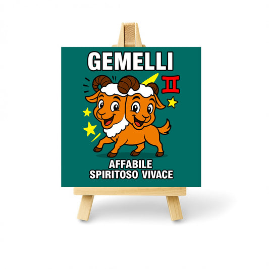 Mattonella segno zodiacale Gemelli
