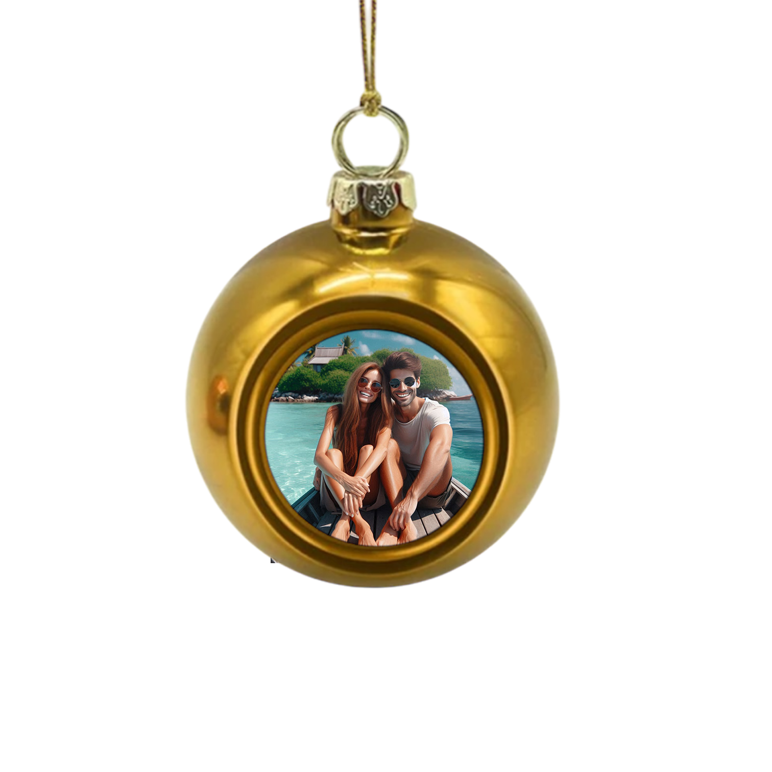 Palla di Natale Personalizzata Gold
