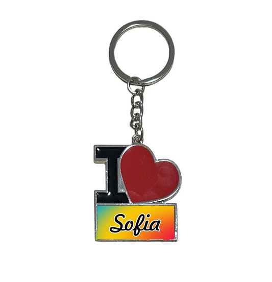 Portachiavi I Love Personalizzato
