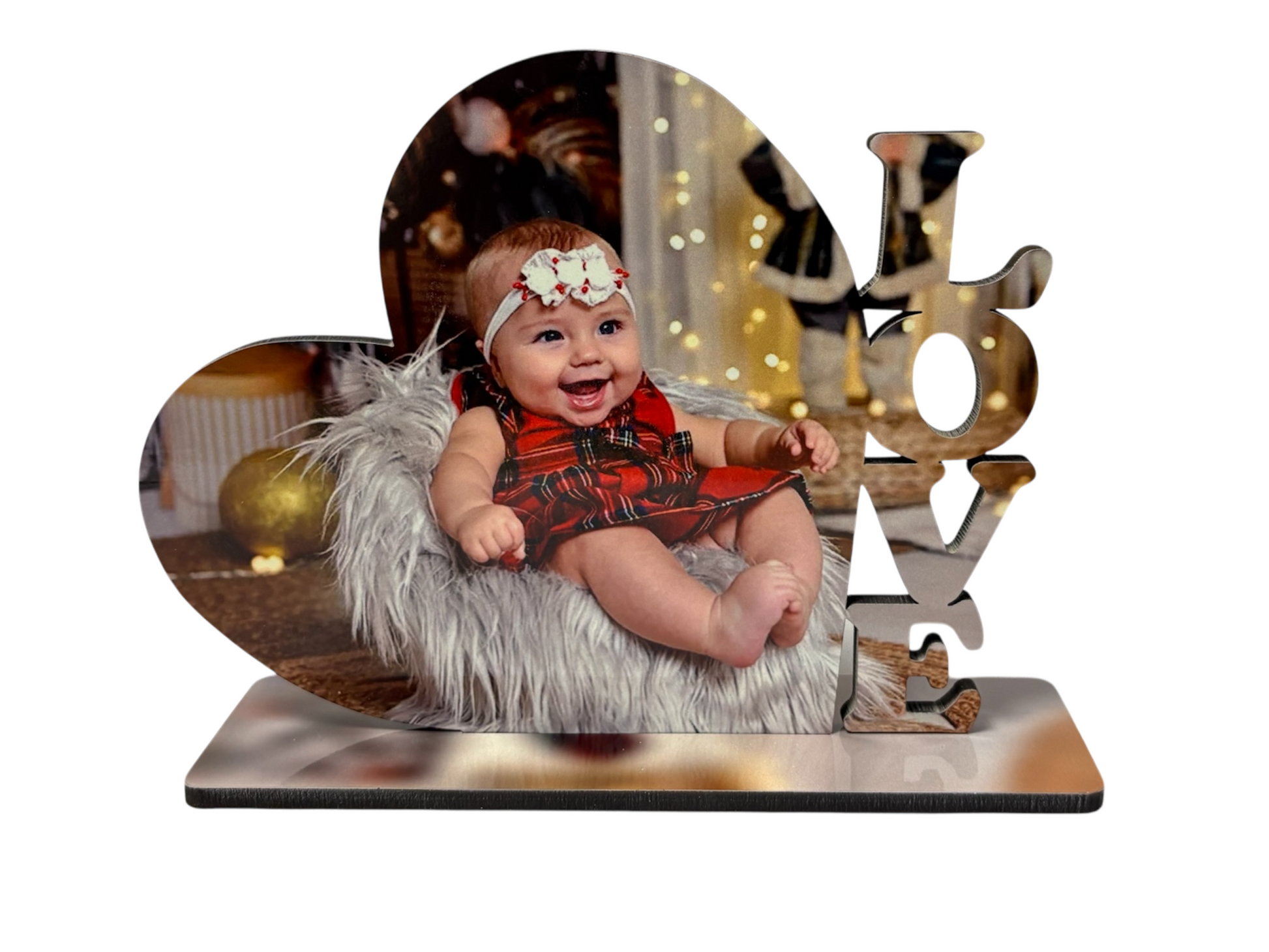 Quadretto in legno cuore love personalizzato