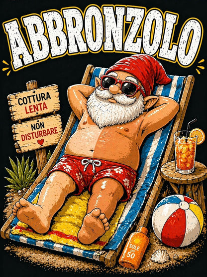 T-shirt Spiaggia Abbronzolo – Maglietta divertente