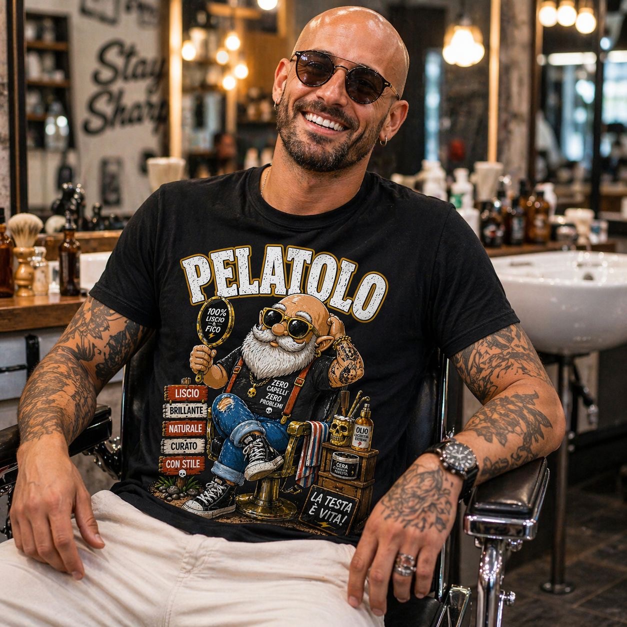 T-shirt Spiaggia Pelatolo – Maglietta divertente