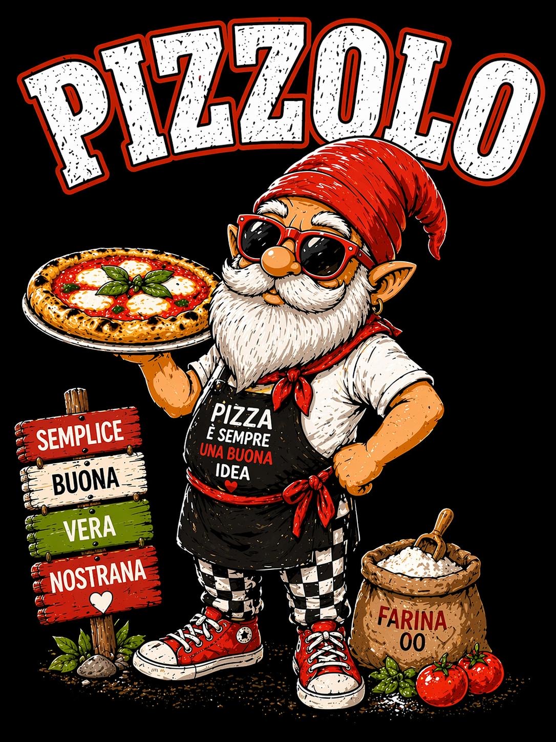 T-shirt Spiaggia Pizzolo – Maglietta divertente