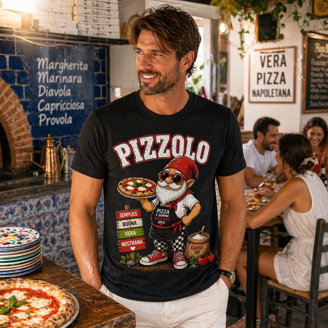 T-shirt Spiaggia Pizzolo – Maglietta divertente