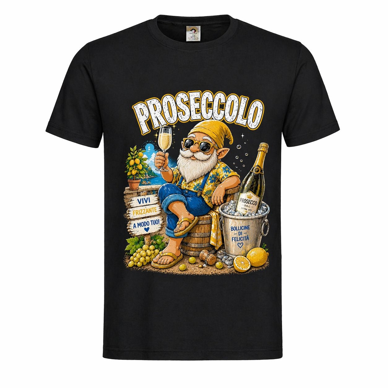 T-shirt Spiaggia Proseccolo – Maglietta divertente 
