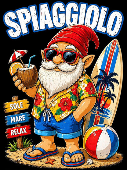T-shirt Spiaggia Spiaggiolo – Maglietta divertente 