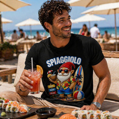 T-shirt Spiaggia Spiaggiolo – Maglietta divertente 