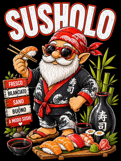 T-shirt Spiaggia Susholo – Maglietta divertente 