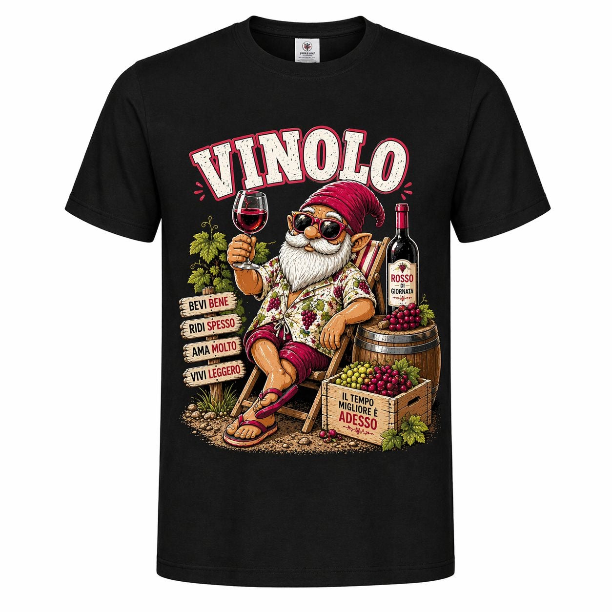 T-shirt Spiaggia Vinolo – Maglietta divertente
