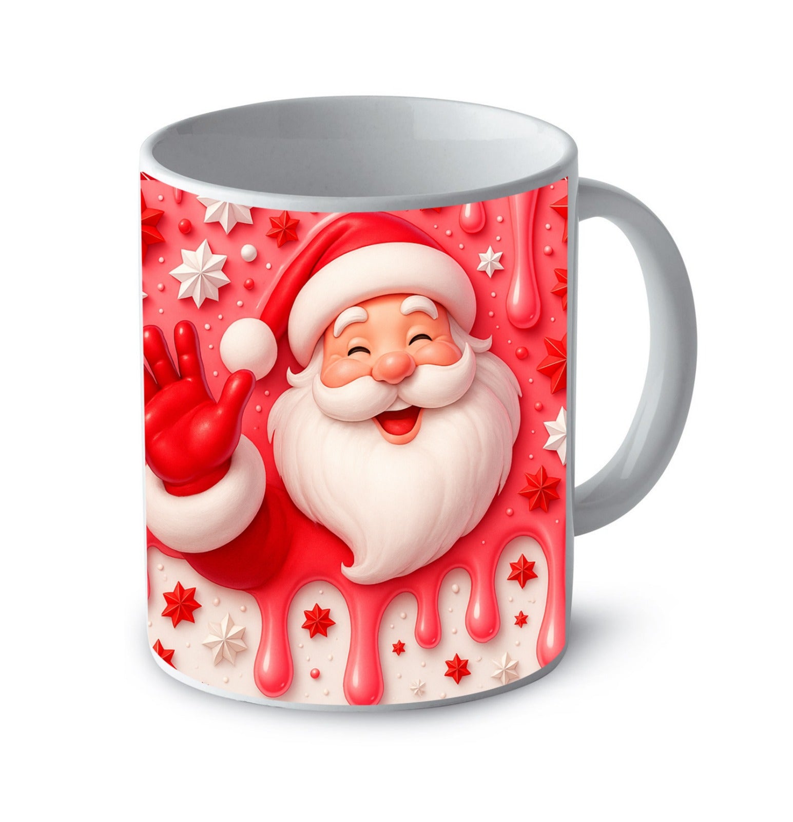 Tazza natalizia babbo natale felice