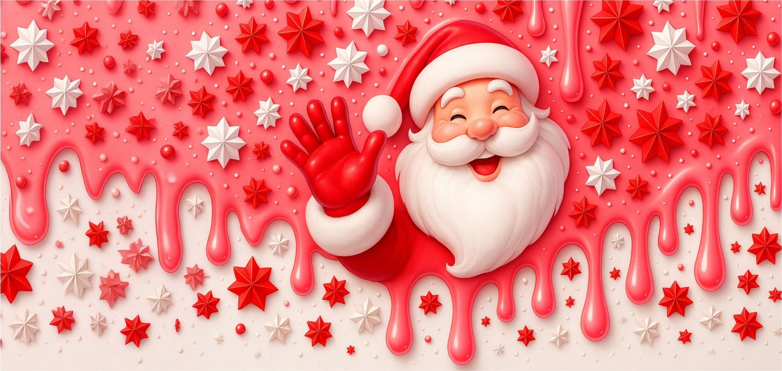 Tazza natalizia babbo natale felice intera