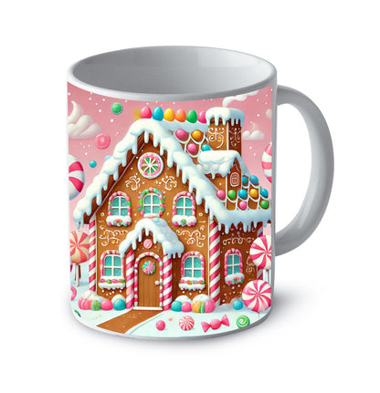 Tazza natalizia casa di zucchero