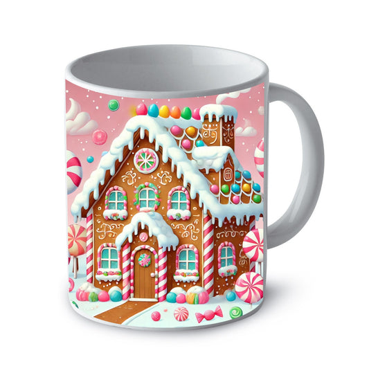 Tazza natalizia casa di zucchero