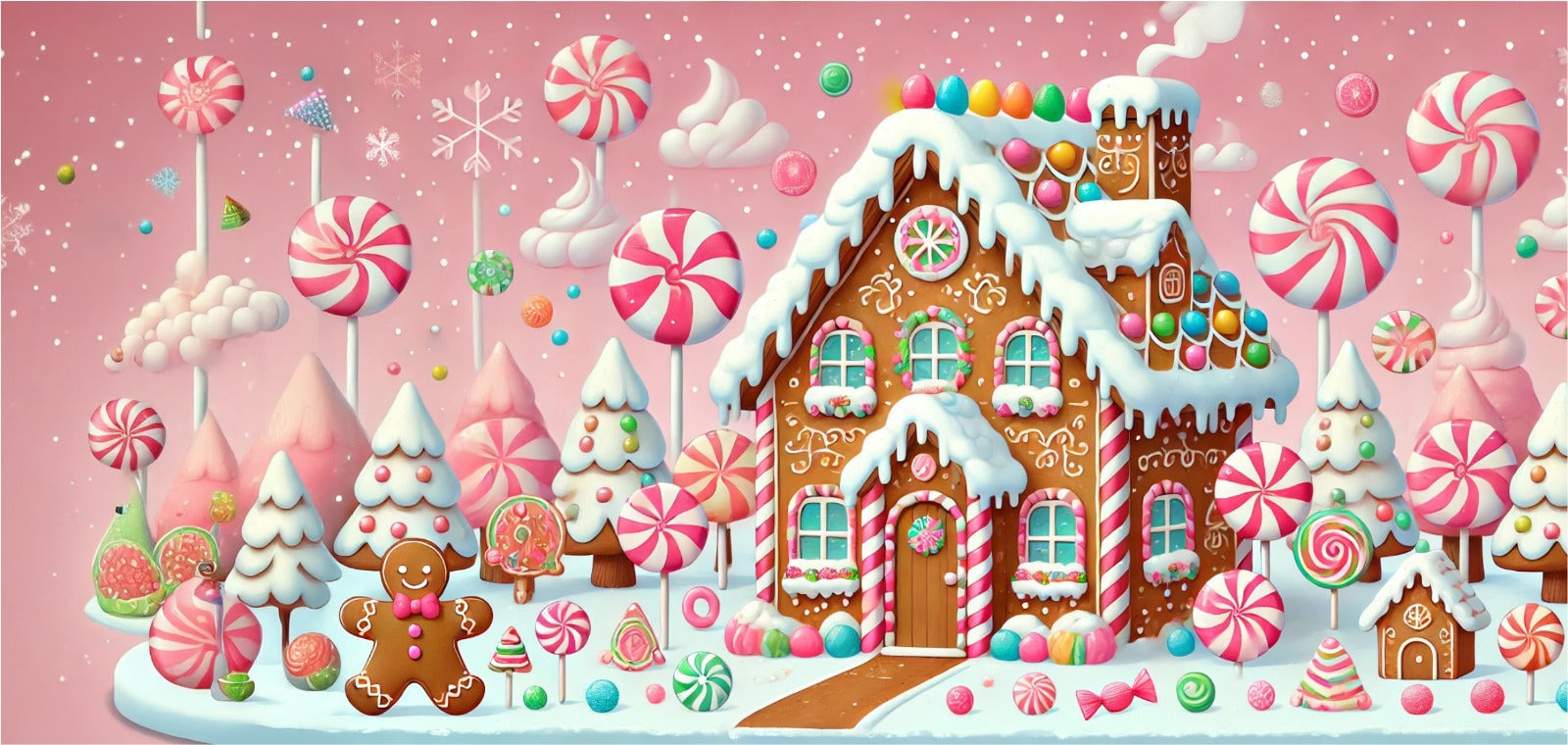 Tazza natalizia casa di zucchero intera