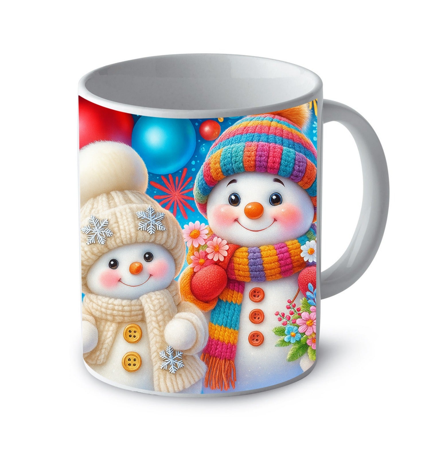 Tazza natalizia pupazzi di neve