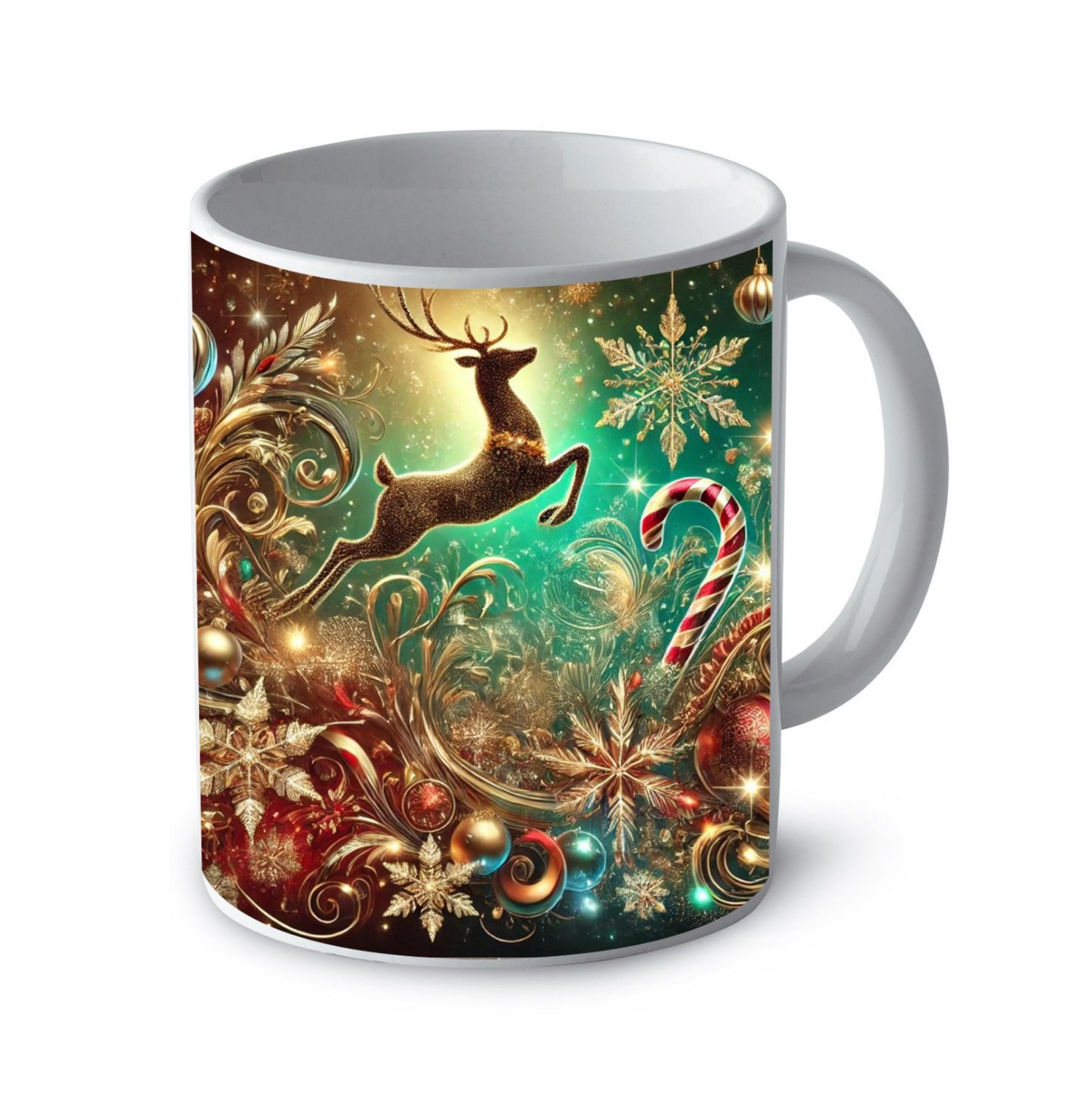 Tazza natalizia renna che danza