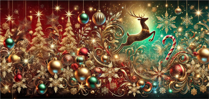 Tazza natalizia renna che danza intera