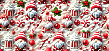 Tazza natalizia zucchero e caramelle intera