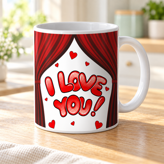Tazza amore - I love you red – nuova ambientazione illustrativa Manà Gadget