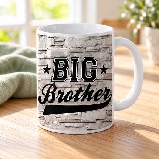 Tazza Big Brother — nuova foto ambientata con grafica originale del modello