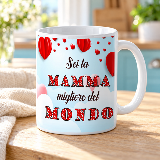 Tazza dedicata alla mamma – nuova ambientazione illustrativa Manà Gadget