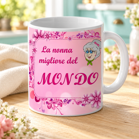 Tazza con dedica – nuova ambientazione illustrativa Manà Gadget