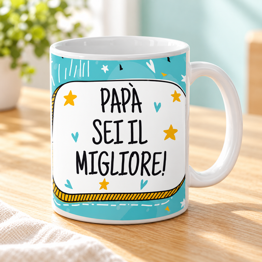 Tazza con dedica – nuova ambientazione illustrativa Manà Gadget