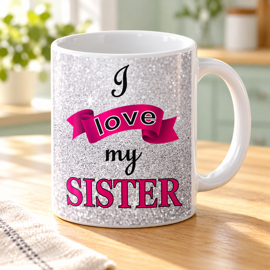 Tazza sorella - I love my sister – nuova ambientazione illustrativa Manà Gadget