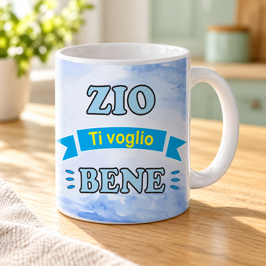 Tazza zio - Ti voglio bene – nuova ambientazione illustrativa Manà Gadget