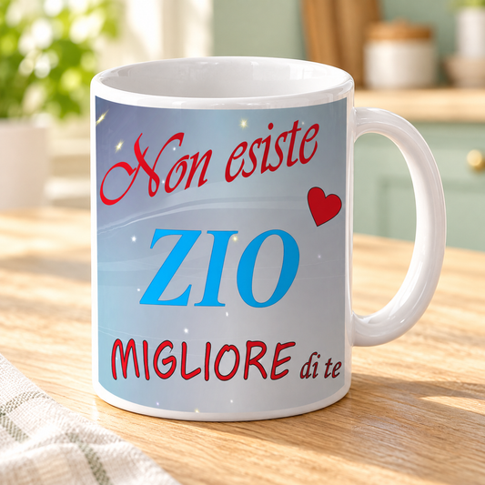 Tazza zio - Non esiste zio – nuova ambientazione illustrativa Manà Gadget
