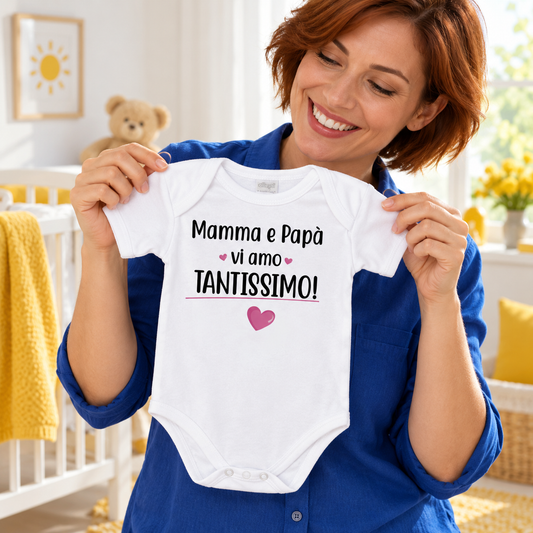 Body per neonato - Vi amo tantissimo – ambientazione illustrativa Manà Gadget