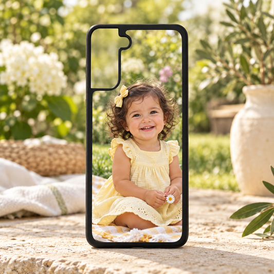 Cover Samsung S23 / S23 Plus / S23 Ultra – nuova ambientazione illustrativa con esempio di personalizzazione Manà Gadget