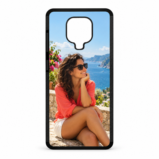 Cover Xiaomi Redmi Note 9S / Note 9 Pro – nuova ambientazione illustrativa con esempio di personalizzazione Manà Gadget