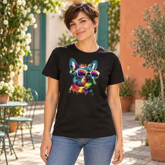 T-shirt ''Bulldog francese'' – ambientazione illustrativa Manà Gadget