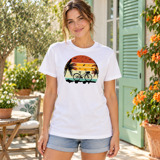 T-shirt ''Vintage bike'' – ambientazione illustrativa Manà Gadget