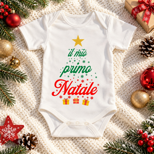 Body per neonato - Il mio primo Natale – ambientazione illustrativa Manà Gadget