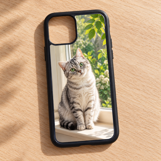 Cover iPhone 16 – nuova ambientazione illustrativa con esempio di personalizzazione Manà Gadget
