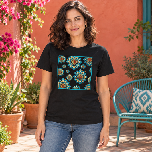 T-shirt Mandala – ambientazione illustrativa Manà Gadget