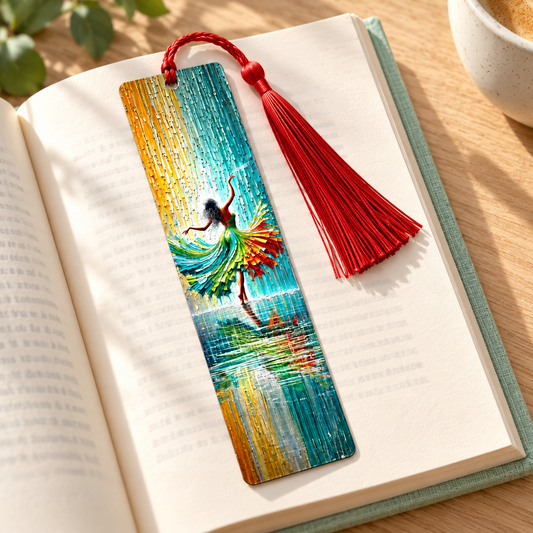 Segnalibro ballerina — ambientazione illustrativa