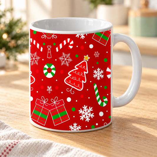 Tazza natalizia – nuova ambientazione illustrativa Manà Gadget