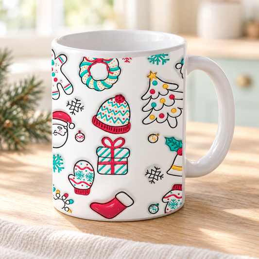 Tazza natalizia – nuova ambientazione illustrativa Manà Gadget