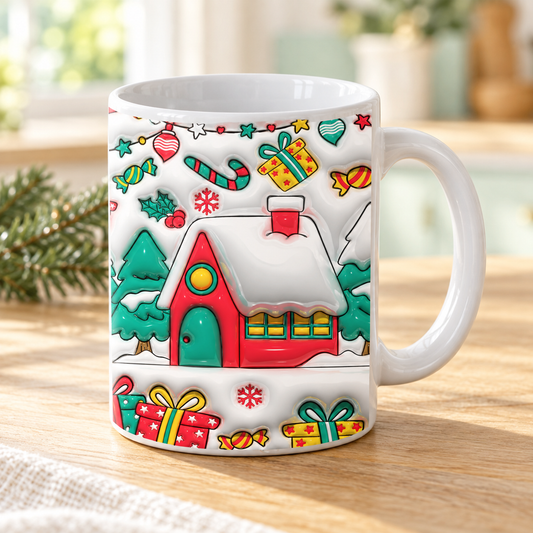 Tazza natalizia – nuova ambientazione illustrativa Manà Gadget