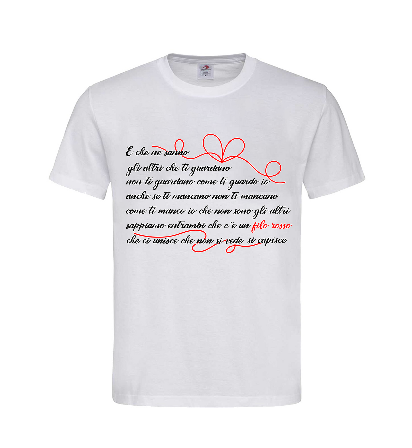 T-shirt unisex "filo rosso"