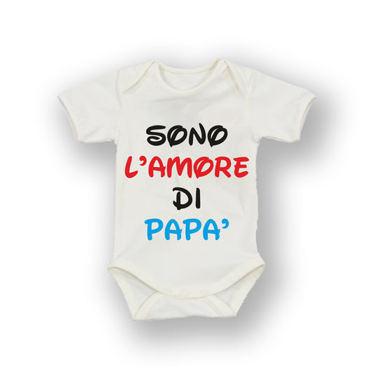 Body per neonato sono l'amore di papa'