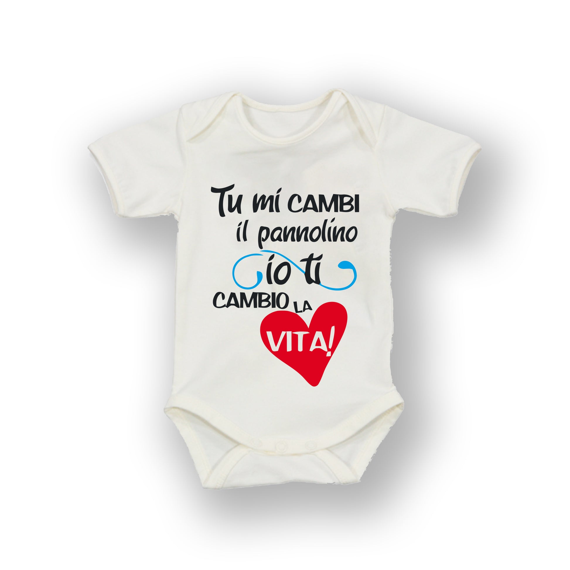 Body per neonato tu mi cambi il pannolino io ti cambio la vita